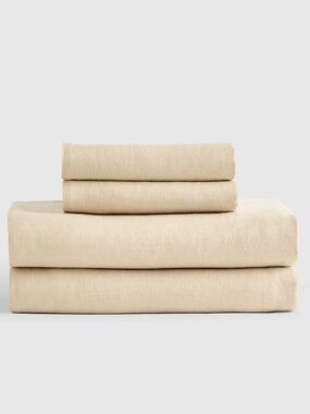 SHEET SET 100% EUROPEAN LINEN CAL KING SHEET SET